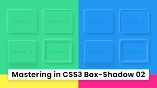 Mastering in CSS3 BoxShadow From Beginner to Expert 02  Box Shadow and Neumorphism in Html amp CSS [upl. by Fitzsimmons]