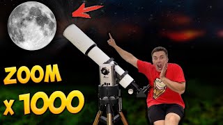 QUE SE VE con el TELESCOPIO MAS POTENTE con ZOOM de 1000 VECES [upl. by Heppman]