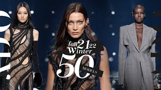 50 Best Models of Fall Winter 2021  Runway Collection [upl. by Gasperoni200]