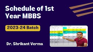 Schedule of 1st MBBS 202324 Batch [upl. by Geithner]