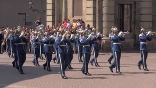 Preußens Gloria  Swedes marching in the Prussian Paradeschritt [upl. by Gniliem978]