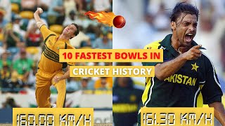 10 Fastest Bowls In Cricket History [upl. by Feer]