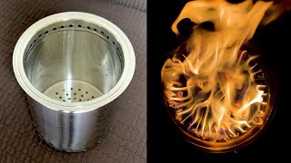 Homemade Wood Gas Burning Stove Like Solo Stove for Camping  Secondary Combustion  Part1 [upl. by Benedix716]