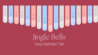 Jingle Bells  Easy Kalimba Tab  Keylimba [upl. by Genesa]