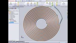 solidworks spiral horlogerie [upl. by Ramah]