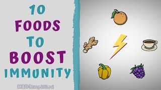 10 FOODS TO BOOST YOUR IMMUNITY  HOW TO BOOST IMMUNITY NATURAL [upl. by Henke77]