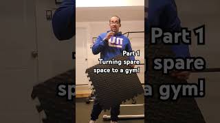 Turn your spare space to a workout areapart1 homegym fitness fitnessmotivation youtubeshorts [upl. by Ettennaej]