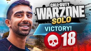 MY FIRST SOLO WIN on WARZONE CoD Battle Royale [upl. by Notlrahc]