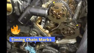 Timing Marks and Timing Chain Installation On A Range Rover and Land Rover 50L Engine [upl. by Byrdie152]