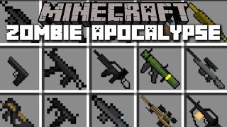 Minecraft ZOMBIE APOCALYPSE MOD  SURVIVE THE DREADED ZOMBIE INVASION Minecraft [upl. by Atiuqahc]