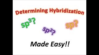 Determining Sp3 Sp2 Sp Hybridization Made Easy  Organic Chemistry [upl. by Akenn]