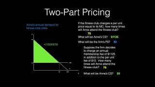 Pricing with Market Power Part 3 TwoPart Tariff Pricing [upl. by Cohlier]