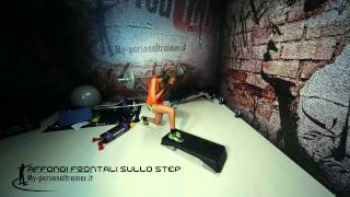 Affondi frontali sullo step  Terry Fitness [upl. by Kopple]