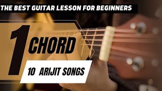 One Chord songs on guitar  Arijit singh songs  guitarlesson chords [upl. by Binky]