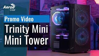 AeroCool Trinity Mini Tower Case  Promo Video [upl. by Aidekal]