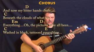 Black Pearl Jam Guitar Cover Lesson with ChordsLyrics [upl. by Nosahc592]