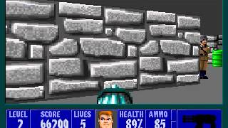 Wolfenstein 3D  Episode 3  Level 2 [upl. by Yklam766]