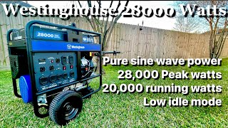 Westinghouse WGen20000 999 cc OHV VTwin engine CAN IT POWER YOUR😱 ENTIRE HOUSE Generator Review [upl. by Armilla963]