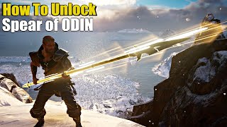 Assassins Creed Valhalla  How To Get Spear of ODIN BEST Weapon Gungnir Spear Location 4K HD [upl. by Ayocat]