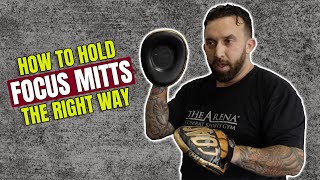 How To Hold Focus Mitts For Boxing and MMA [upl. by Nylyram]