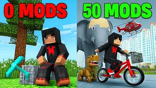 0 mods VS 200 modsminecraftnoobvsprominecraft creditजनरgaming viralvideos 1ontranding mods [upl. by Nnaitsirk]