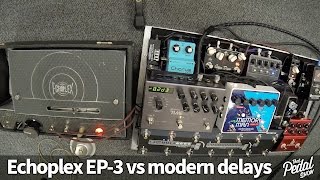 That Pedal Show – Echoplex EP3 vs Strymon TimeLine EHX Memory Man amp Analogman ARDX20 [upl. by Hanauq]