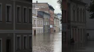 Homes Underwater in Extreme Flooding in Poland [upl. by Phelia189]