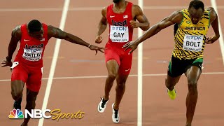 Bolt and Gatlin battle to heartstopping 100m photo finish at 2015 Worlds  NBC Sports [upl. by Geoffry]