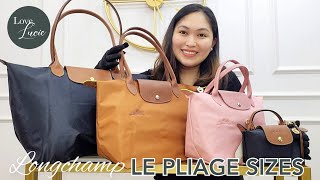 THE BAG REVIEW LONGCHAMP LE PLIAGE SIZES  CLASSIC LARGE LONG HANDLE  BESTSELLERS [upl. by Aeli]