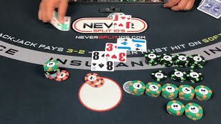 20000 Blackjack Win  Crazy up and down session [upl. by Albie540]