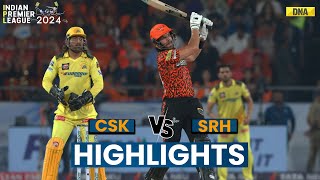 CSK Vs SRH Highlights Sunrisers Hyderabad Beat Chennai Super Kings By 6 Wickets  IPL 2024 [upl. by Heid]