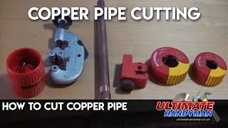 How to cut copper pipe [upl. by Inanuah]