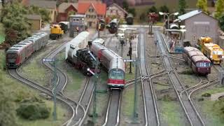 Rail Transport Modeling in Germany A small model train exhibition in HO scale [upl. by Aivataj]