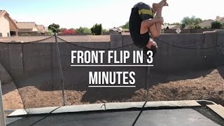 How To Do A Frontflip On A Trampoline Easy [upl. by Buna551]