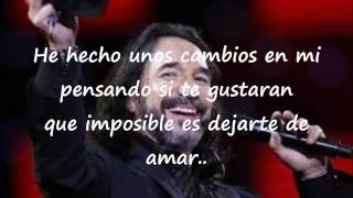 Marco Antonio Solís  Si Te Pudiera Mentir letra [upl. by Inahpit]