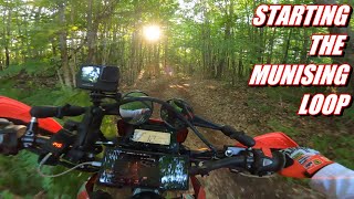 Starting the MUNISING ORV LOOP  Honda CRF300L [upl. by Rramaj617]