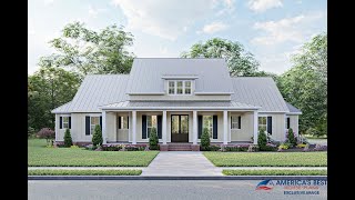 MODERN FARMHOUSE PLAN 453400019 WITH INTERIOR [upl. by Jim503]