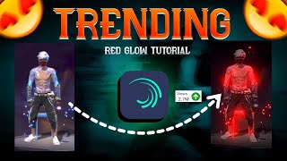 TRENDING RED GLOW TUTORIAL 🔥  ALIGHT MOTION TUTORIAL VIDEO 😍  FREE FIRE  freefire tutorial [upl. by Acisey]