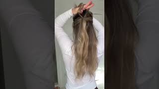 Try This Half Up Hairstyle Voluminous Ponytail Half Up Hairstyle shortsviral hairshorts [upl. by Nariko]