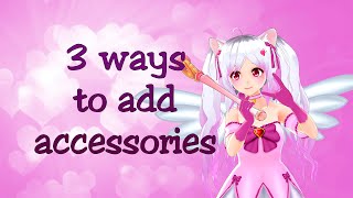 3 ways how to add accessories to VRoid VRM models in Unity [upl. by Toogood]