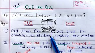 Difference Between GUI and CUI  CUI vs GUI in Hindi [upl. by Riplex]