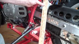 Honda XL500R Drive Chain Adjustment HowTo Video [upl. by Eelanaj]