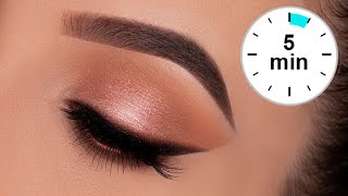 5 MINUTE Eye Makeup for Work  School  Everyday [upl. by Aelat]