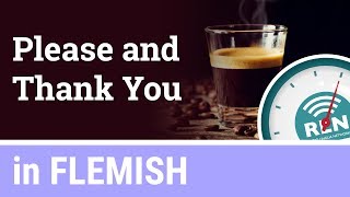 How to say Please and Thank You in Flemish  One Minute Flemish Lesson 2 [upl. by Anaicilef891]