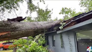 Storms rock North Jacksonville homes as winds reach 70 mph [upl. by Llered316]