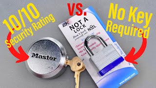 1375 “Not a Lock” vs 1010 Rated Master Lock [upl. by Eudo]