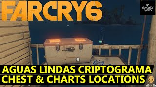 Far Cry 6 Aguas Lindas Criptograma Chest  Charts Locations 28 Yaran Queen Butterfly amp 12 Shark [upl. by Erdnad]