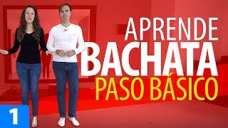 APRENDER A BAILAR BACHATA PASO BÁSICO – Bachata para Principiantes 1 [upl. by Farly945]