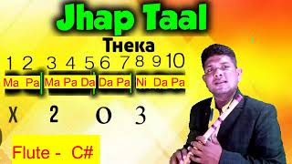 Jhaptaal TutorialAlankar practice on flute Explain by Pradeep Kumar PaikBansuri jhap taal [upl. by Wanyen894]