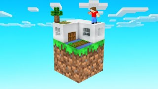 We BUILT A HOUSE On ONE BLOCK Minecraft [upl. by Raama]